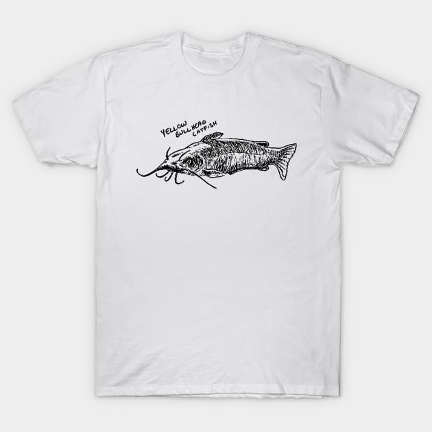 Yellow Bullhead Catfish T-Shirt by scdesigns